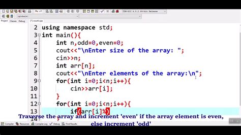count even and odd numbers in c|C Program to Count Even and Odd Numbers in an Array.